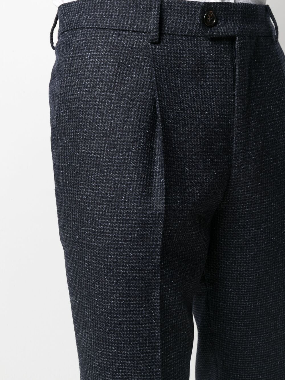 houndstooth virgin wool-blend trousers - 5