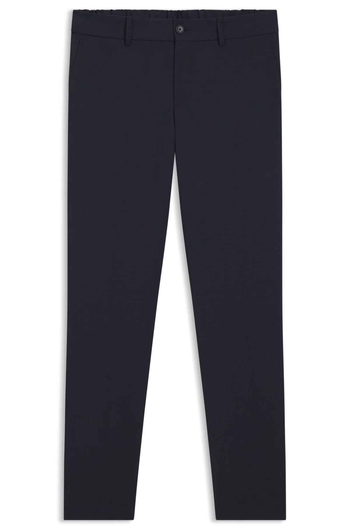WASHABLE SLIM-FIT TROUSERS IN A WOOL BLEND - 1