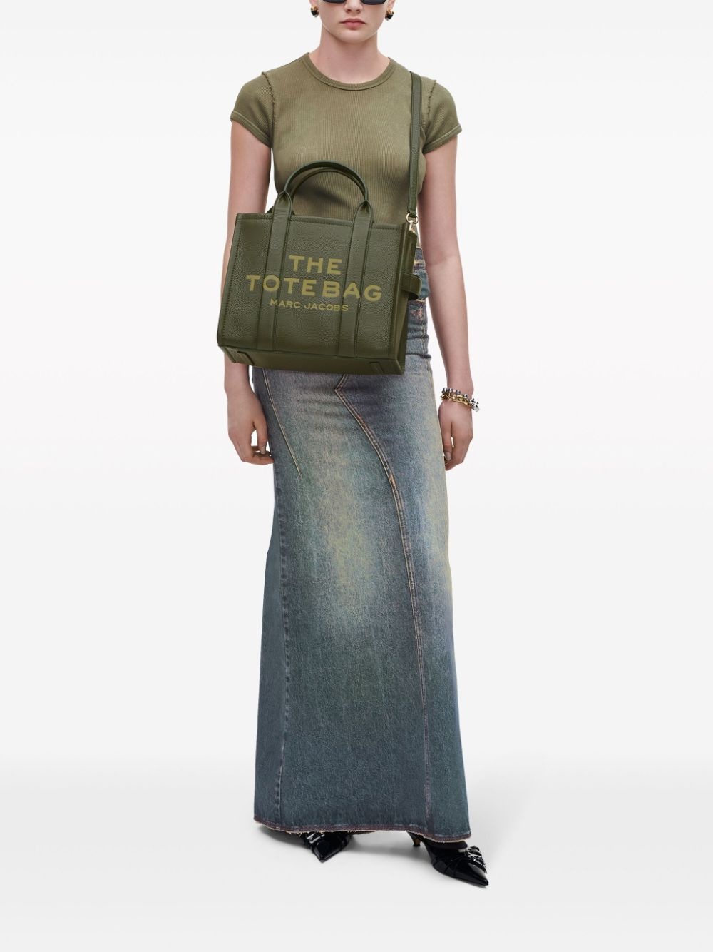 The Medium Leather Tote Bag - 3