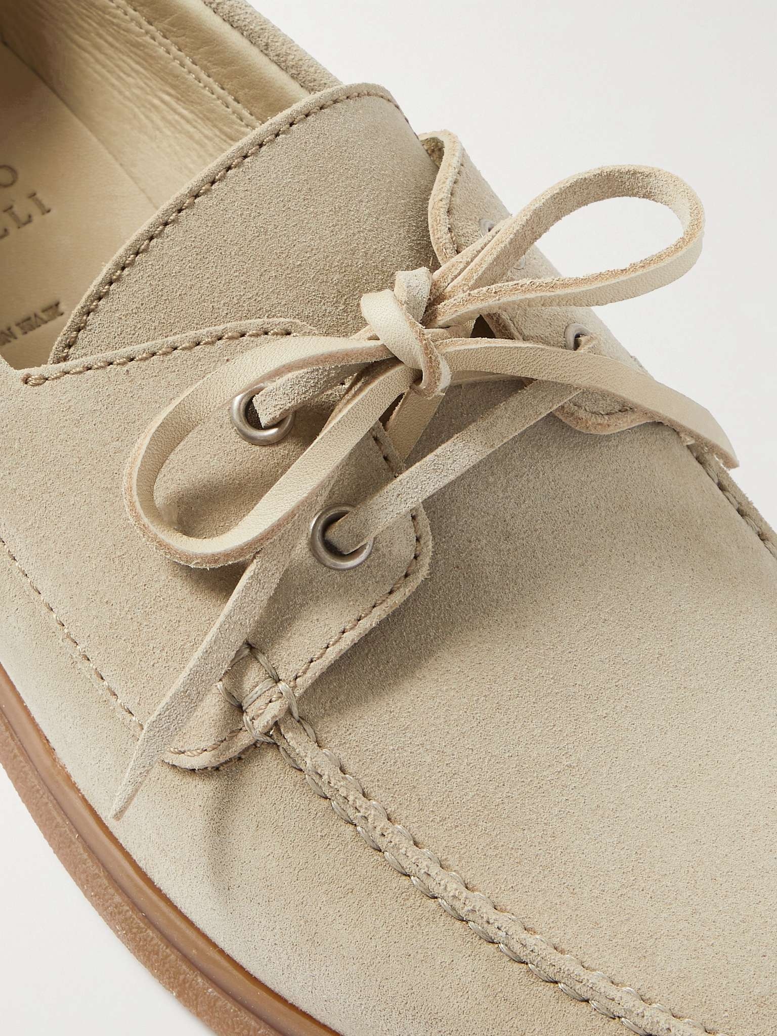 Suede Boat Shoes - 6