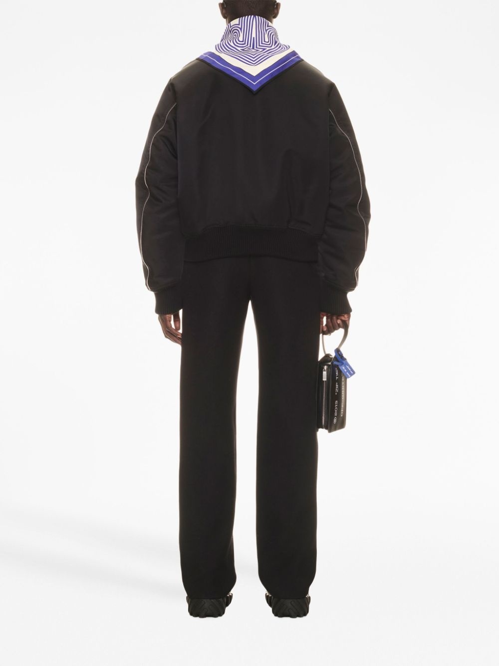 zip-detail bomber jacket - 4