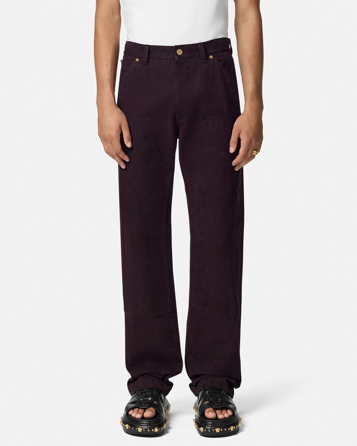 Overdyed Canvas Carpenter Pants - 4