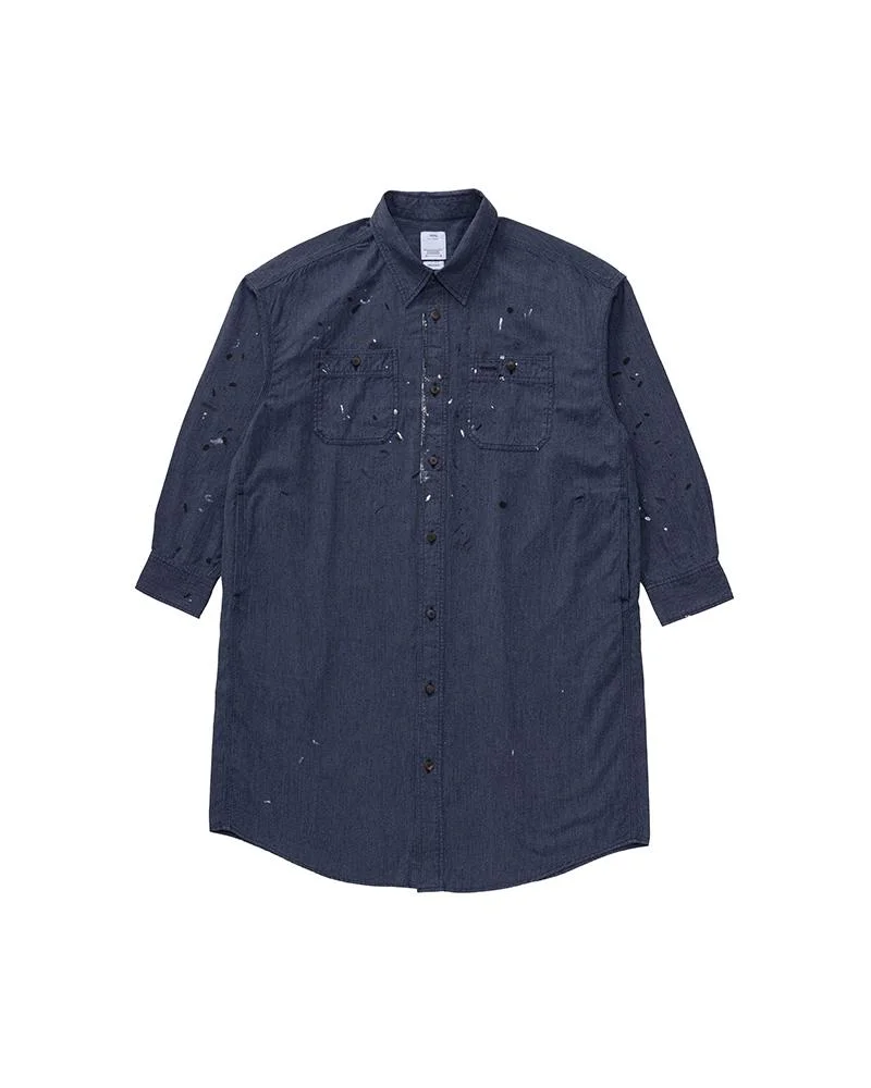 CHAMBRAY DRESS W INDIGO - 1