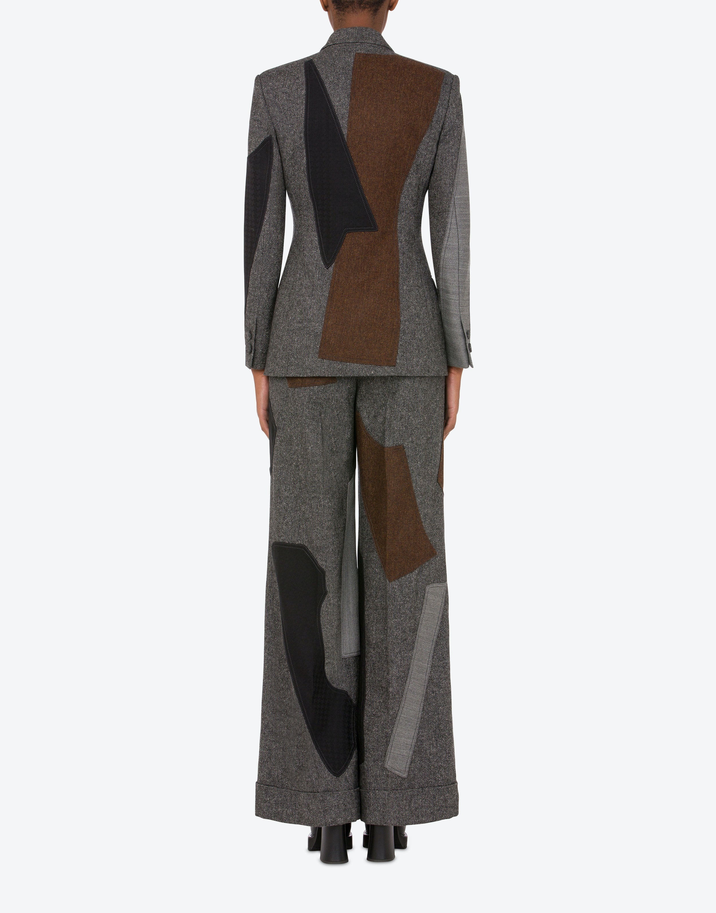 PATCHWORK WOOL BLEND JACKET - 3