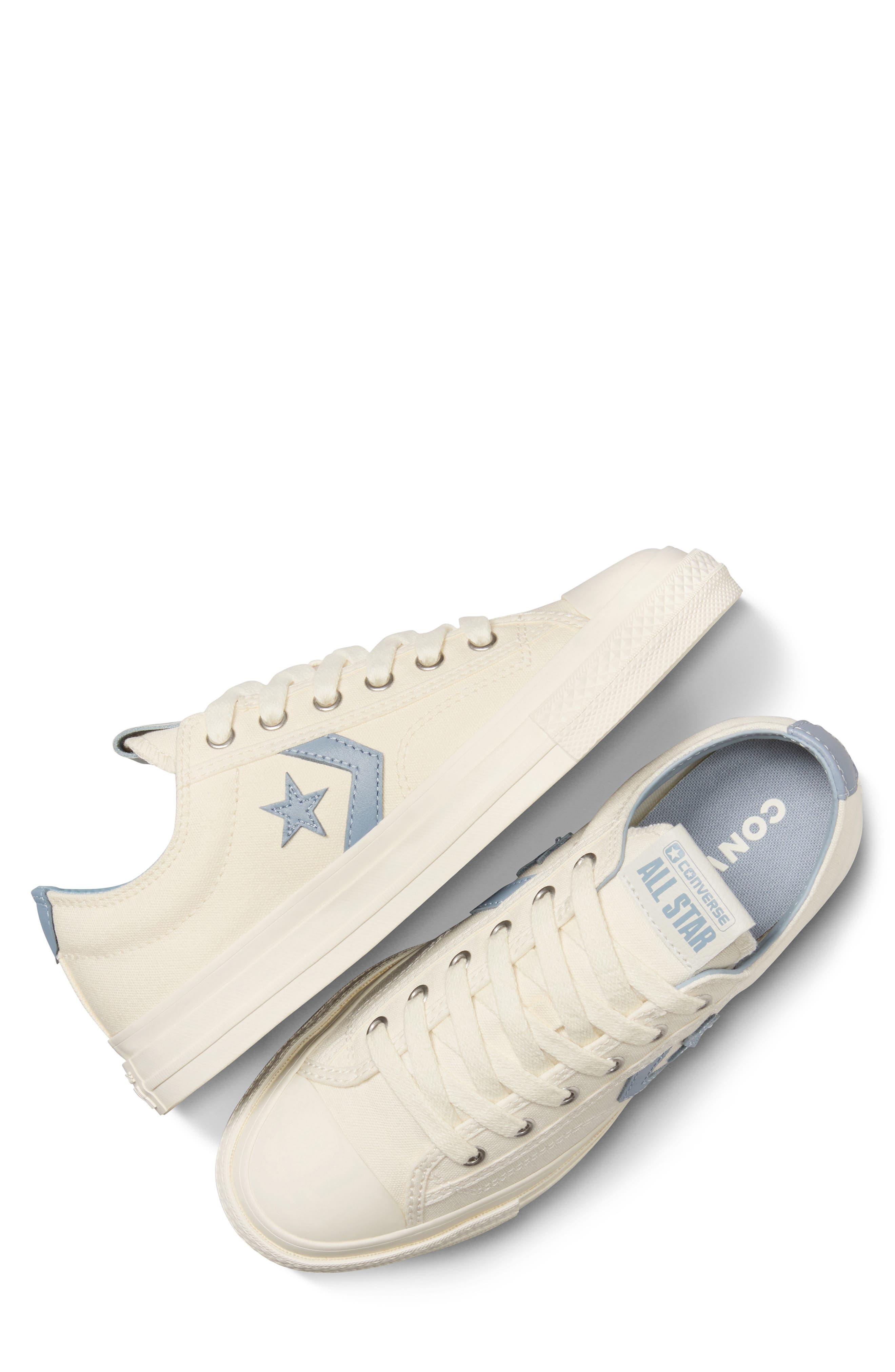 Converse Gender Inclusive Star Player 76 Oxford Sneaker in Egret/Egret/Wet Stone at Nordstrom - 6