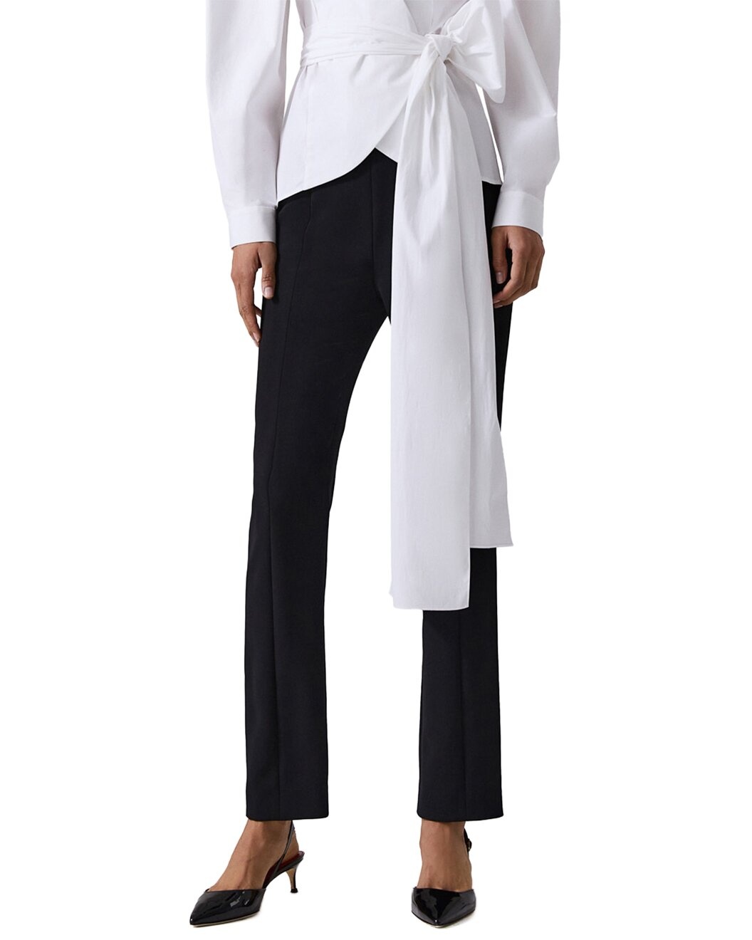 Carolina Herrera Slim Leg Wool-Blend Pant - 1