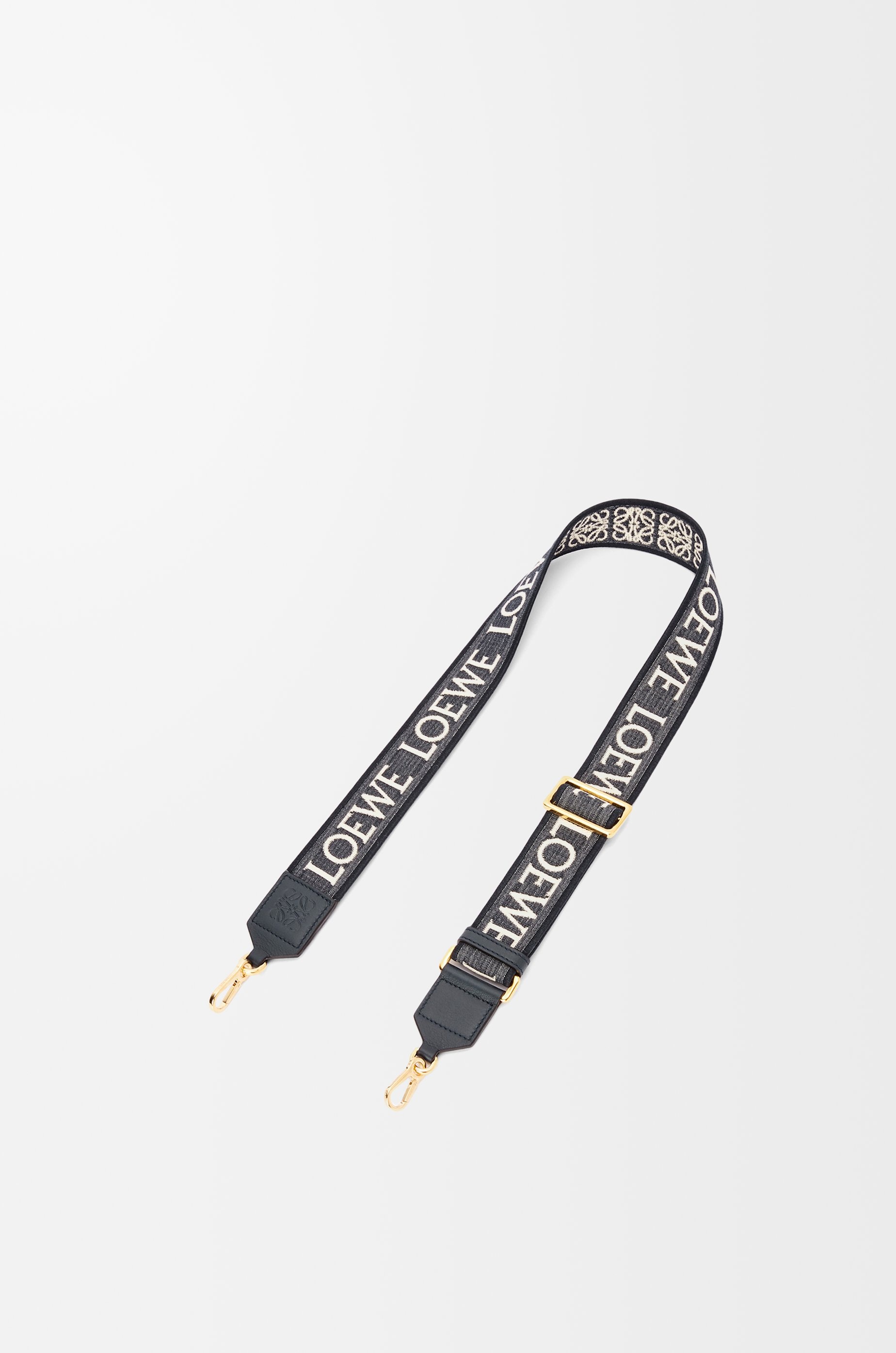 Anagram strap in jacquard and calfskin - 1