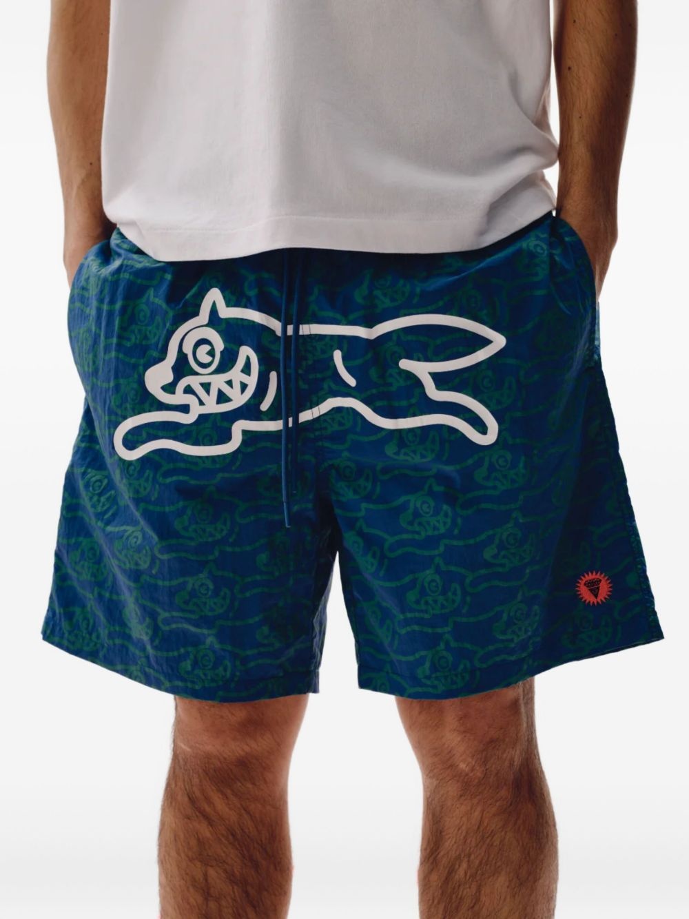 graphic-print swim shorts - 3