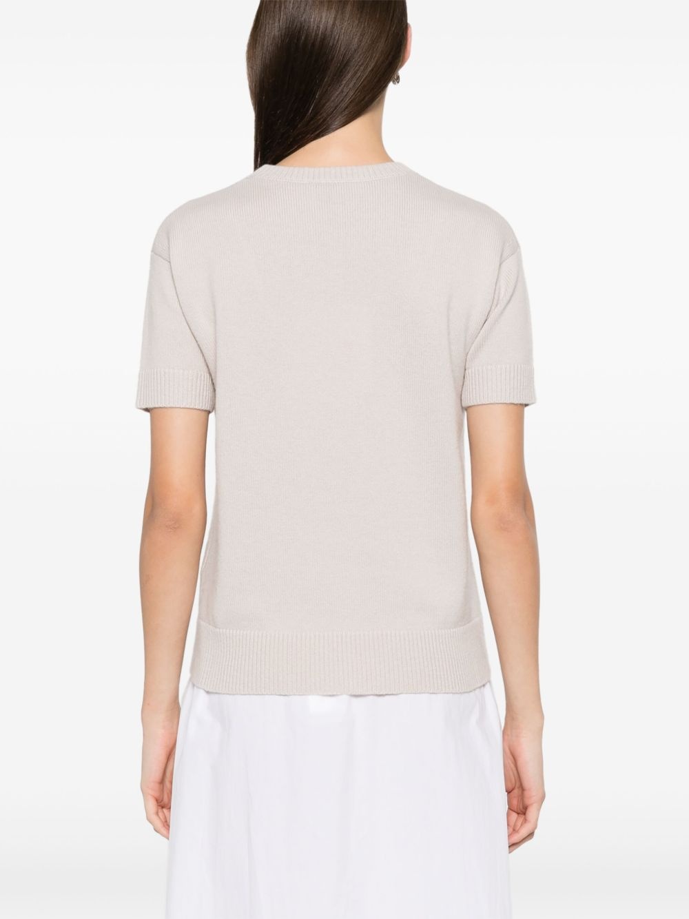 MAX MARA★W'S FELICIA LOGO S/S T-SHIRT - FELICIA 019 113683 S Max Mara Felicia top | REVERSIBLE