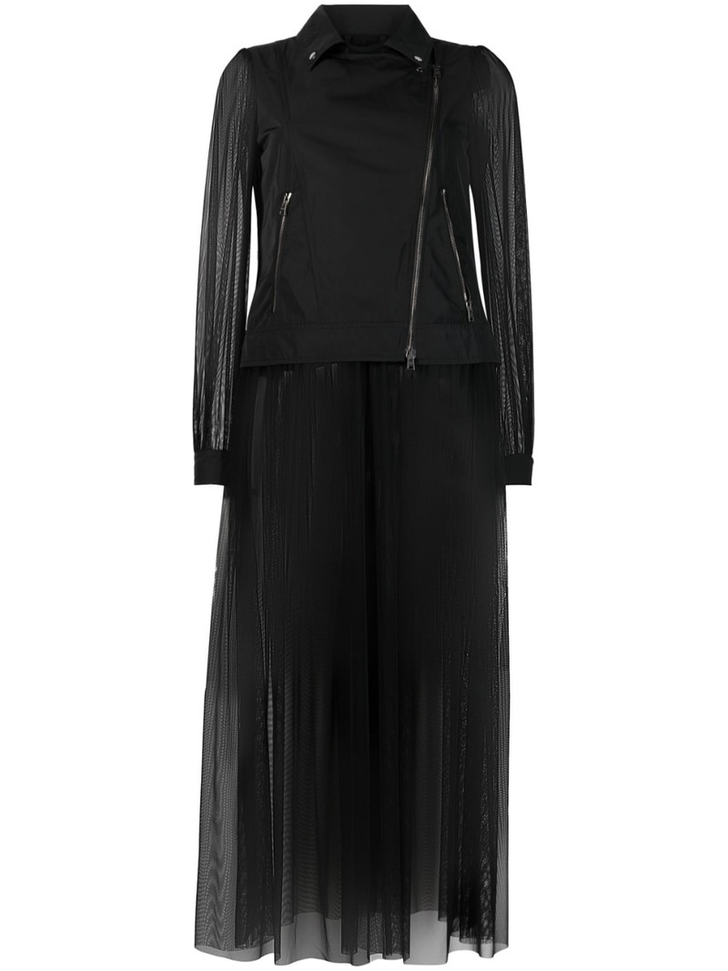 semi-sheer biker-style coat 1