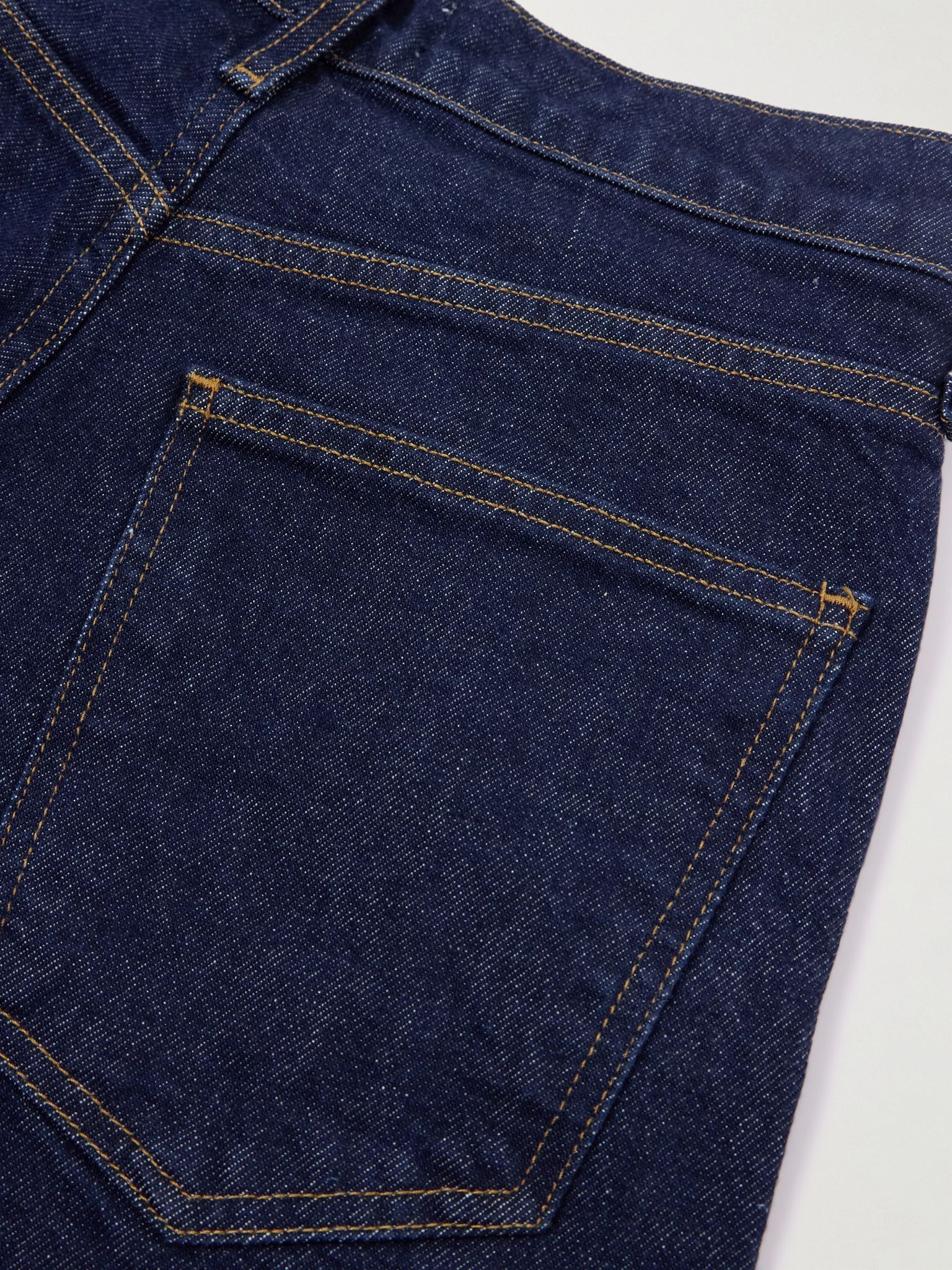 Ren cropped high-rise wide-leg jeans Dark denim - 6