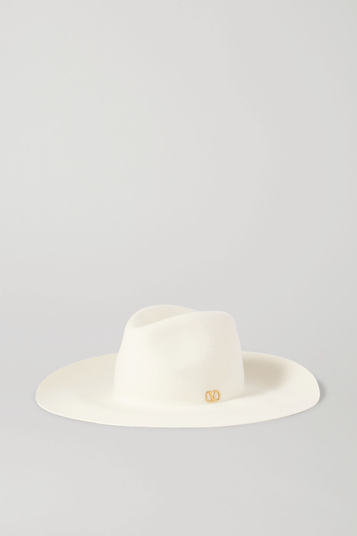 Valentino Garavani embellished rabbit-felt fedora - 1