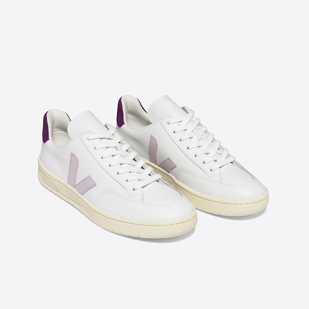 V-12 LEATHER WHITE PARME MAGENTA - 2