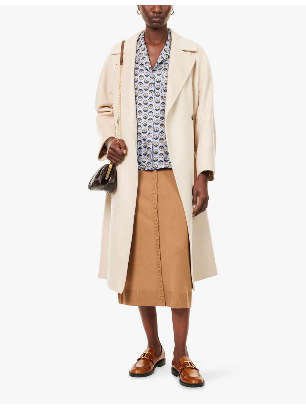 Resina Notch-Lapels Wool Coat - 2