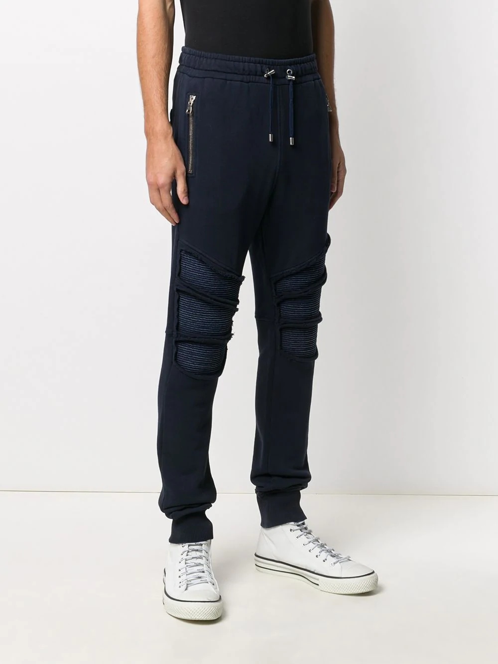 knee-detail track pants  - 3