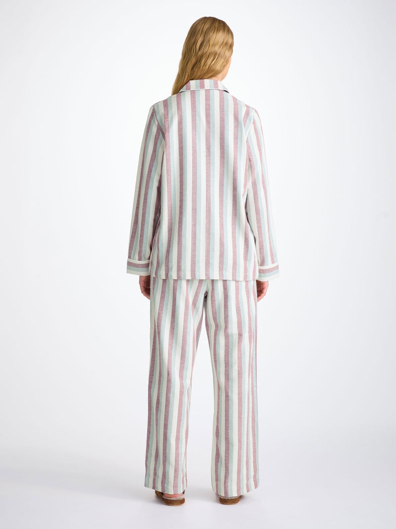 Women's Pajamas Kelburn 44 Brushed Cotton Red - 4
