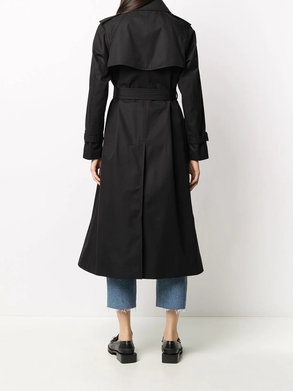 midi cotton trench coat - 4