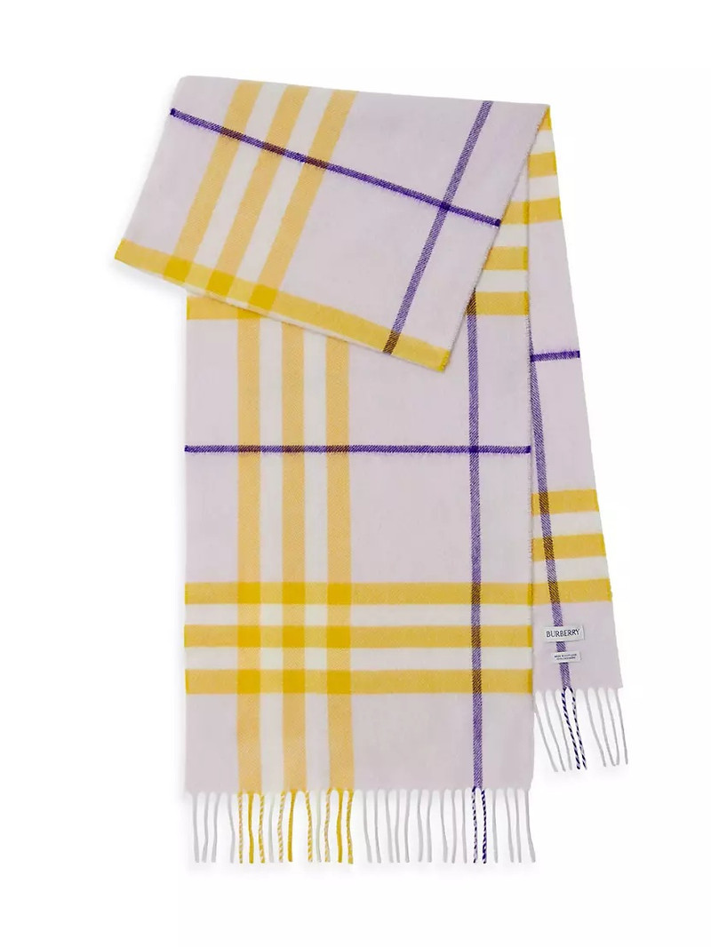 Giant Check Cashmere Scarf 1