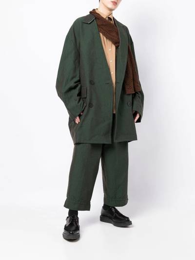 Kolor deconstructed double-breasted coat outlook