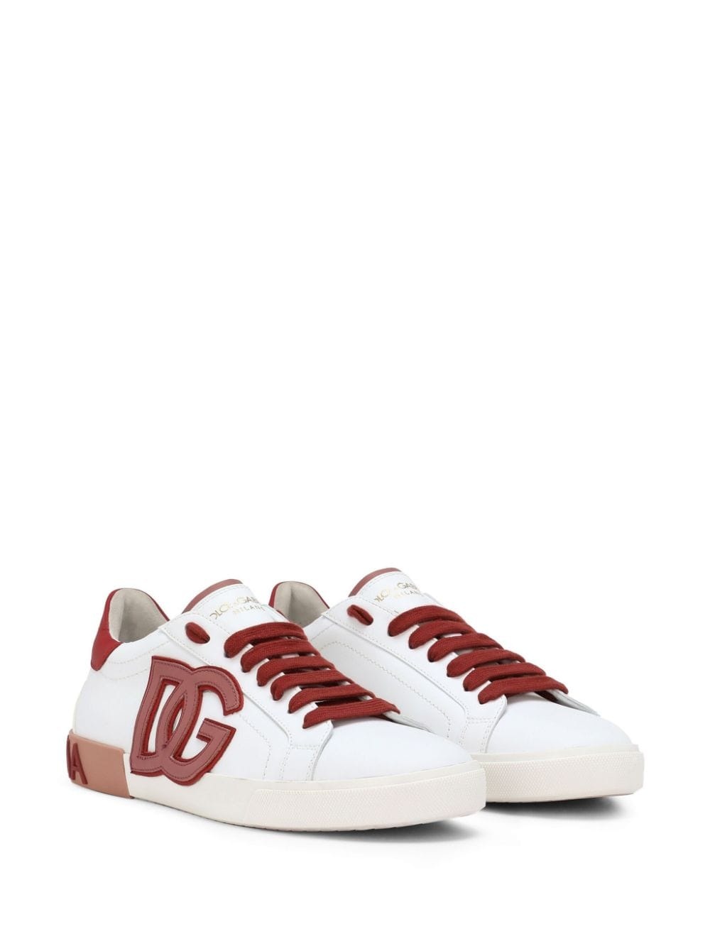 Portofino logo-appliquÃ© leather sneakers - 2