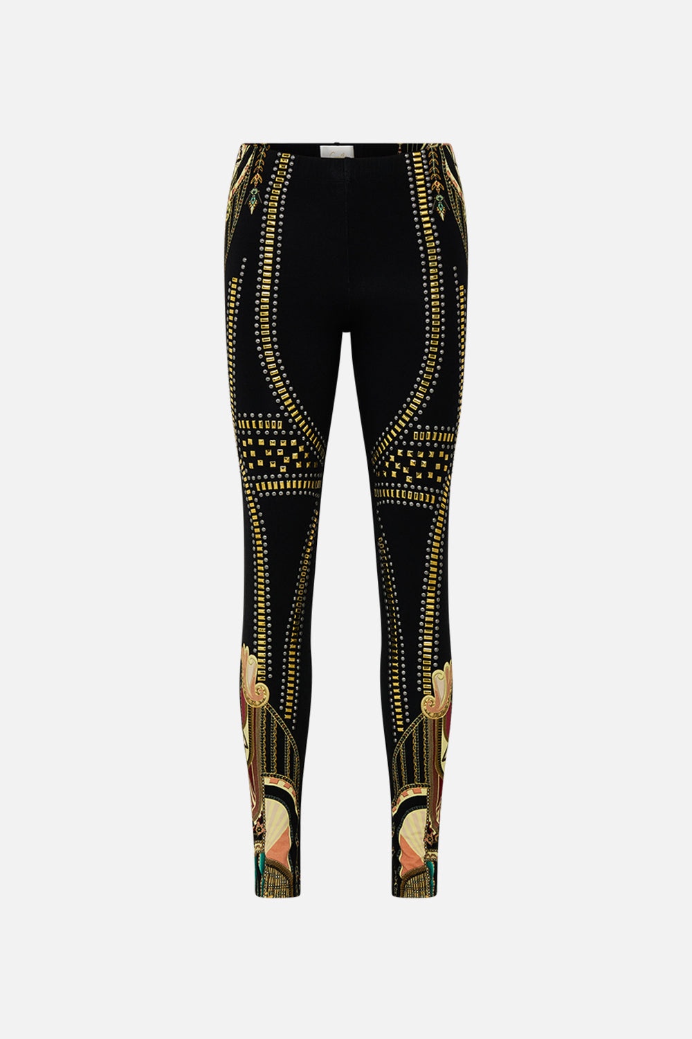 METAL HOTFIX EMBELLISHED LEGGINGS - 1