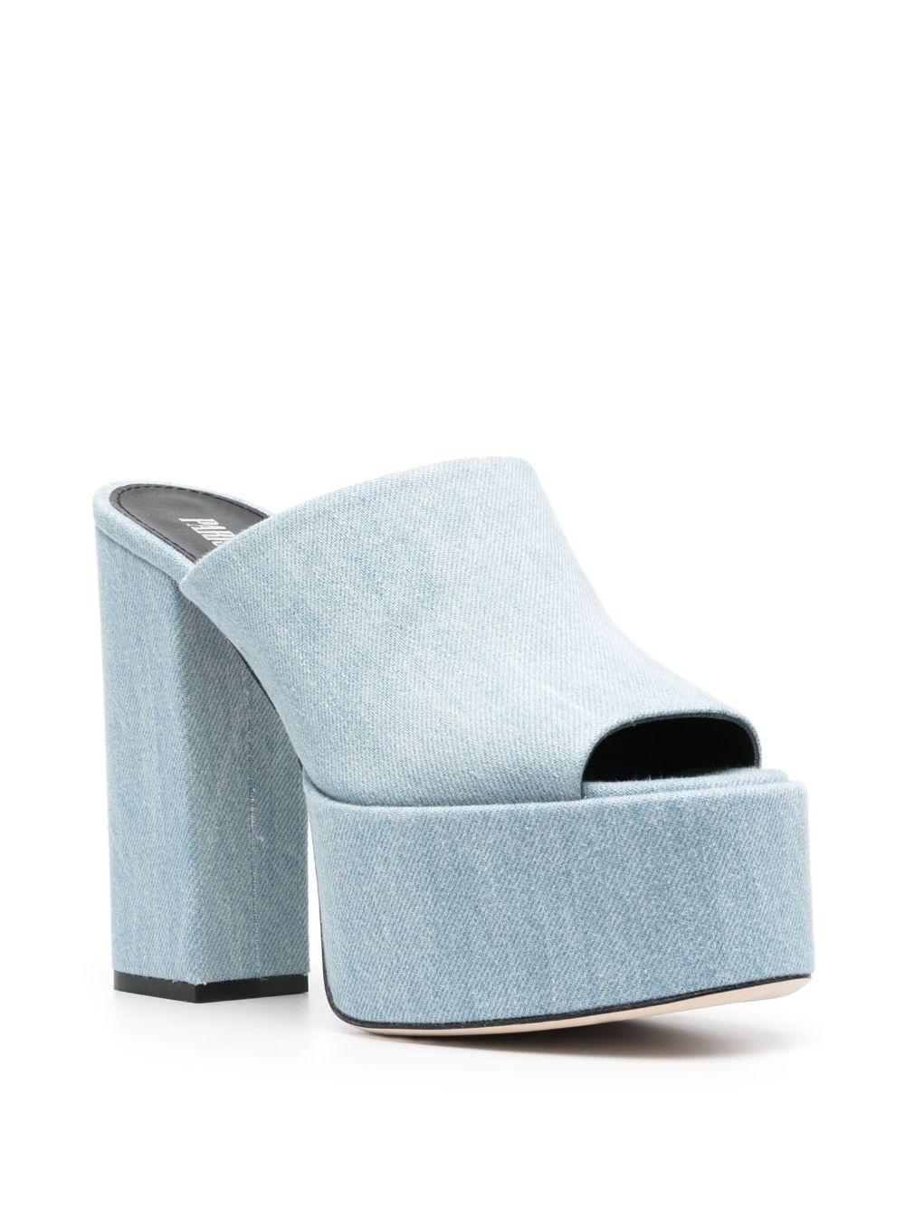 Sasha 130mm denim platform mules - 2