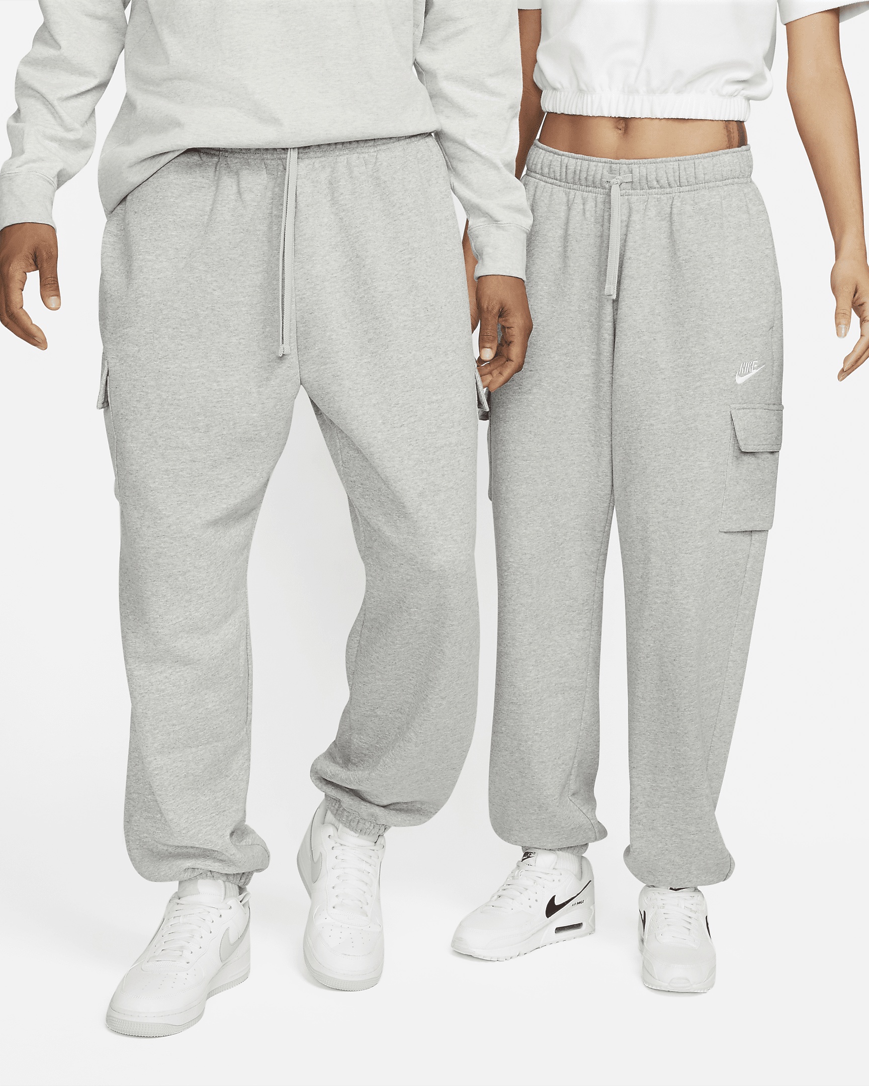 Nike Sportswear Club Fleece Women's Mid-Rise Oversized Cargo Sweatpants - 1