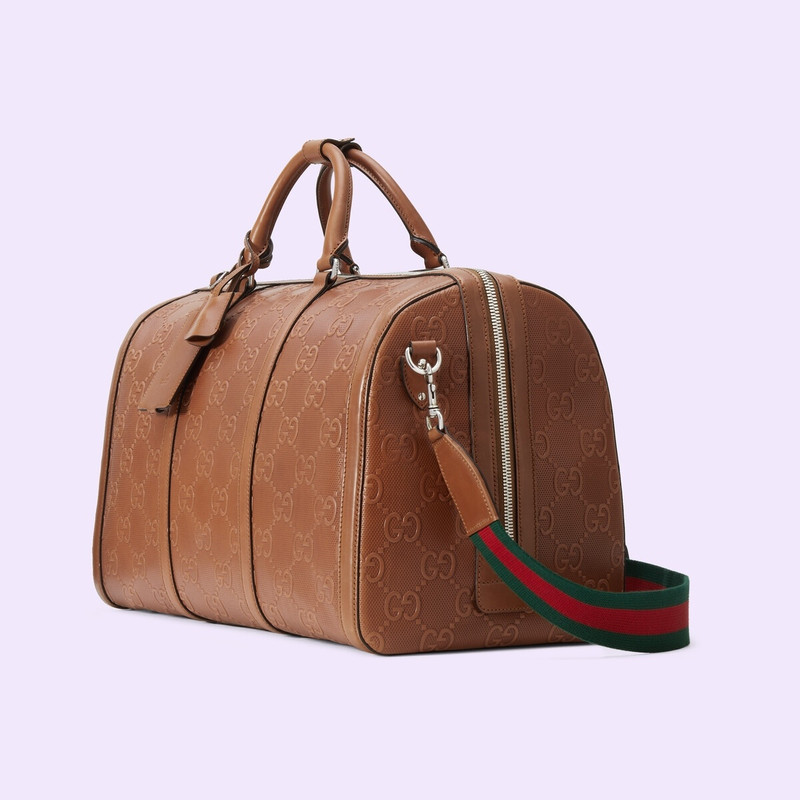 GUCCI GG embossed duffle bag outlook