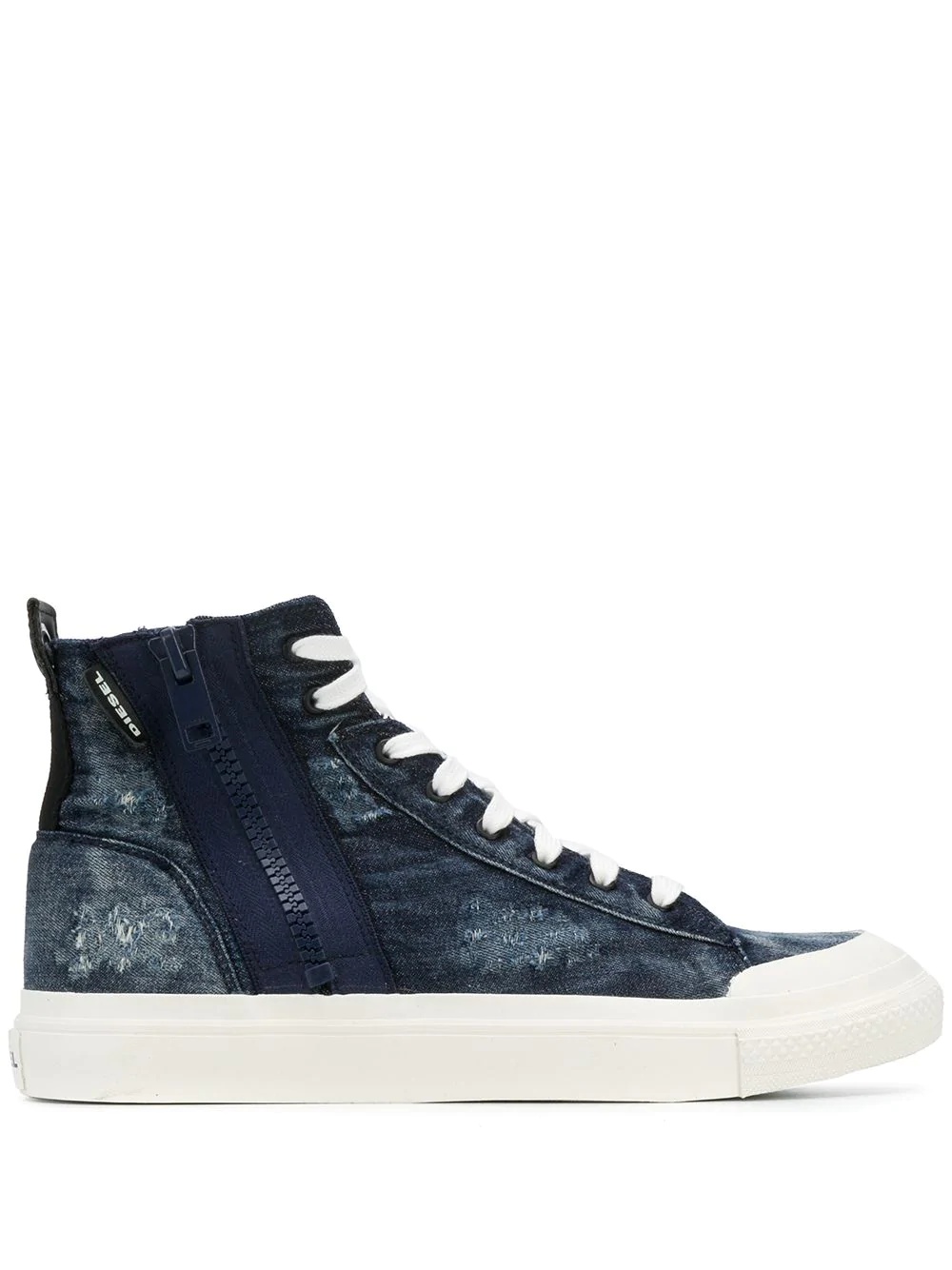 zip high-top sneakers - 1