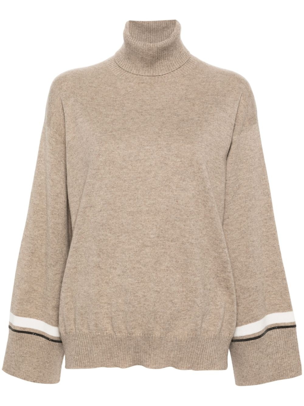 high-neck cashmere jumper - 1