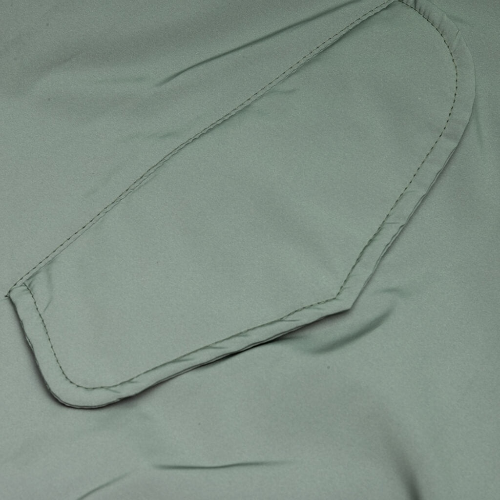CLASSIC BOMBER W/ LEATHER PATCH - GREEN - 5
