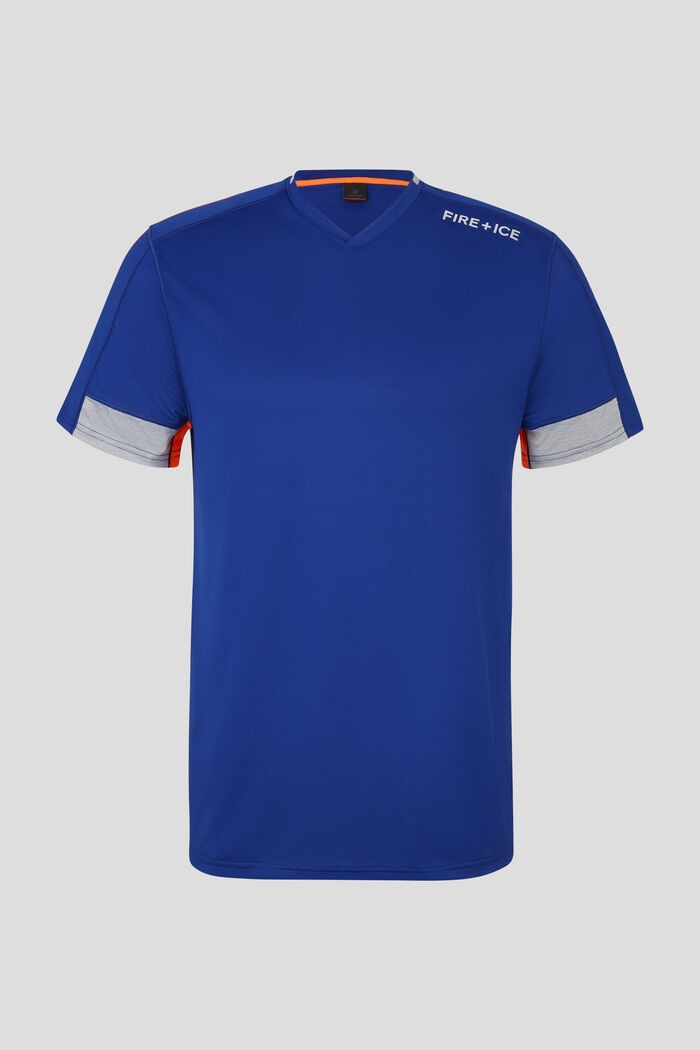 Alrey Functional shirt in Royal blue/Orange - 1
