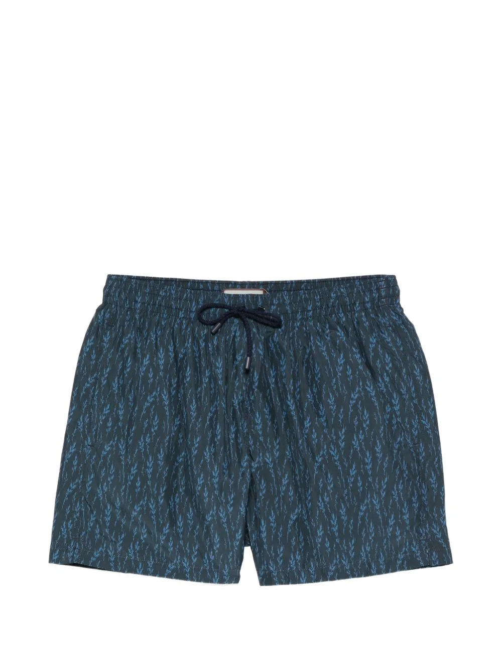 drawstring print swim shorts - 1