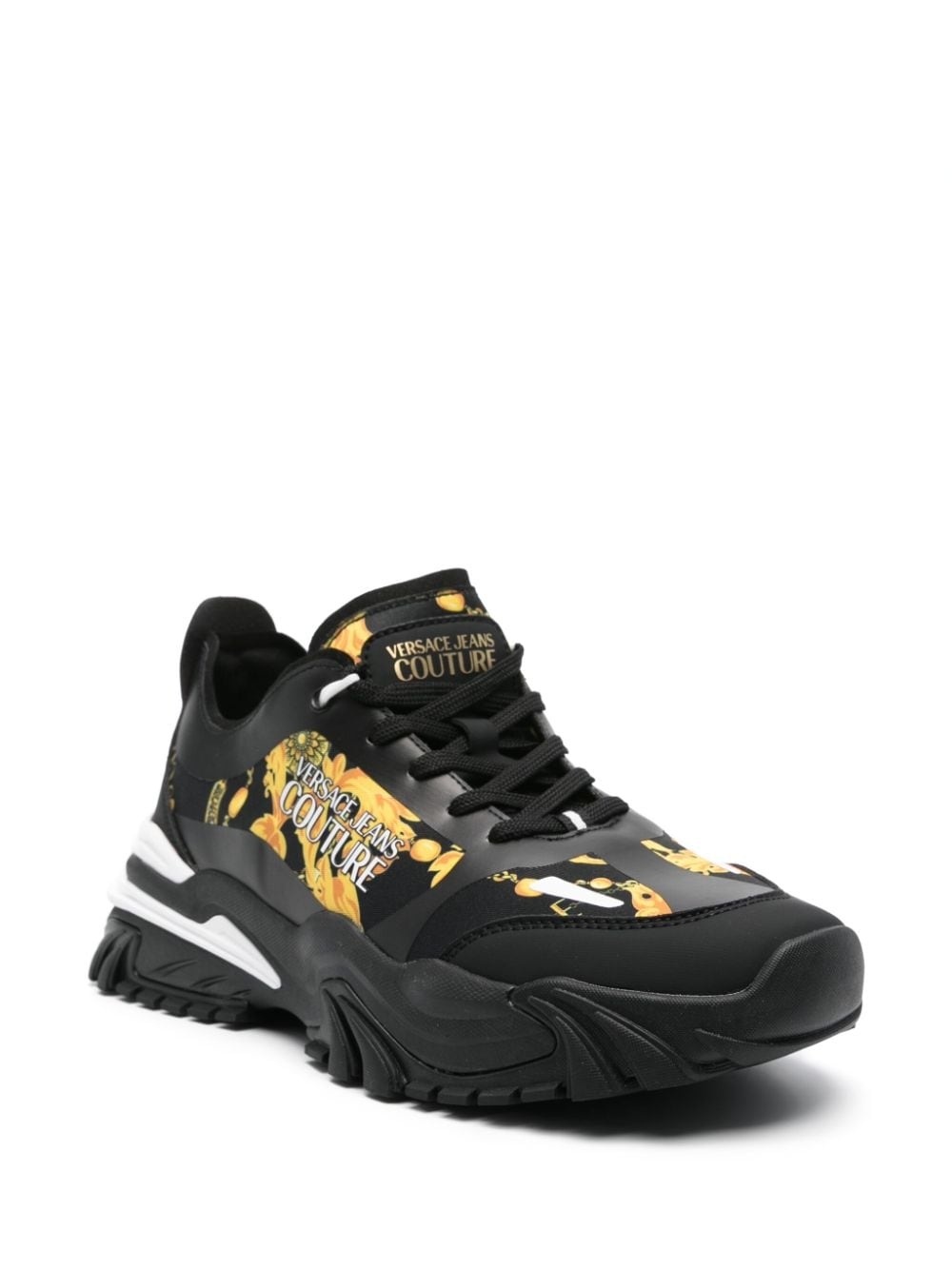 Barocco-print sneakers - 2