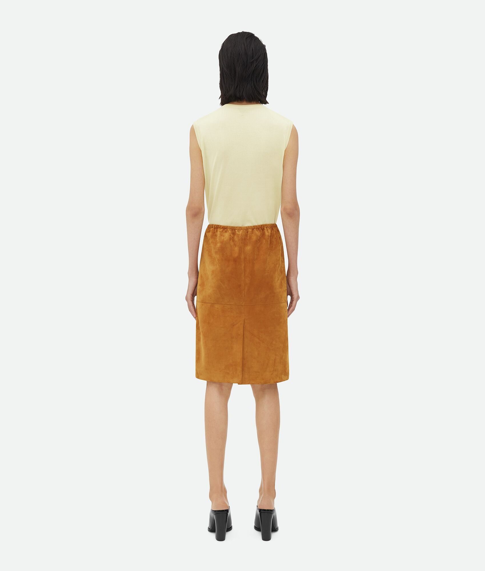 Suede Leather Skirt - 3