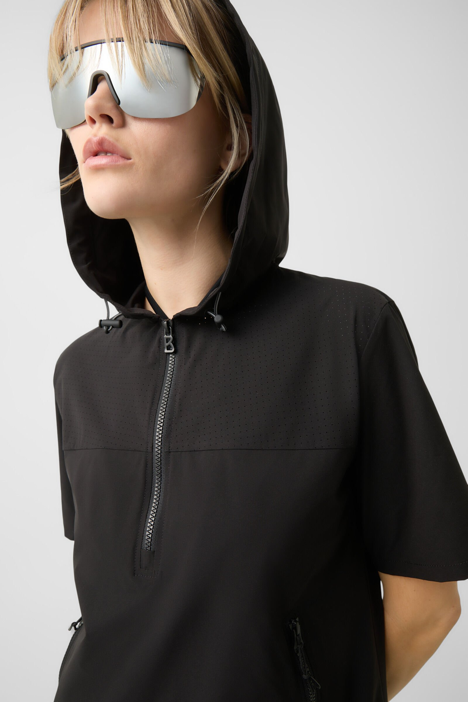 Valerie hoodie dress in Black - 4