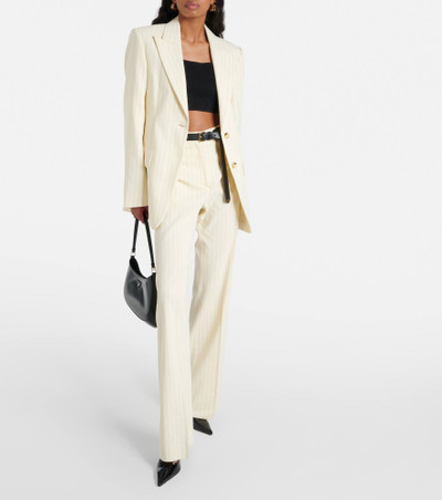 Sportmax Tritone pinstripe canvas flared pants outlook