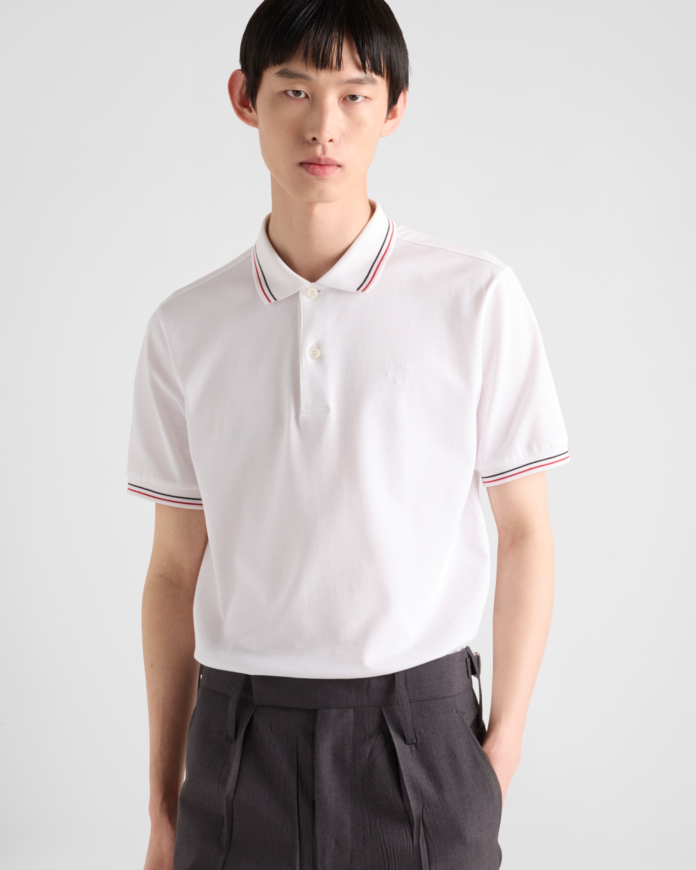 Short-sleeved piqué polo shirt - 3