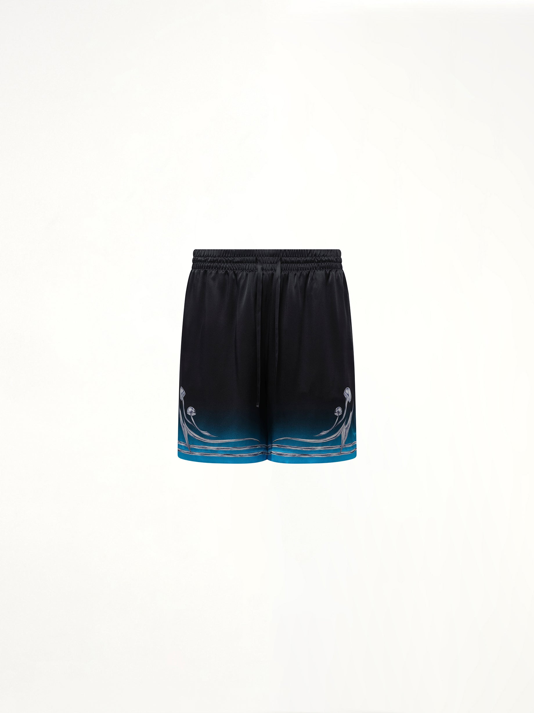 Silk Satin Blades Shorts in Multicolour - 2