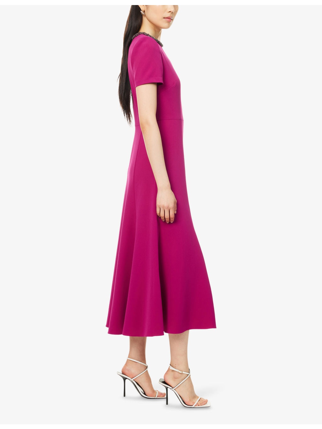 Cady Rhinestone-Embellished Woven Midi Dress - 3