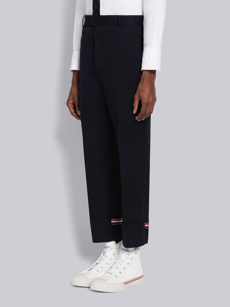 Thom Browne Stripe Twill Belt Loop Straight Leg Trouser outlook