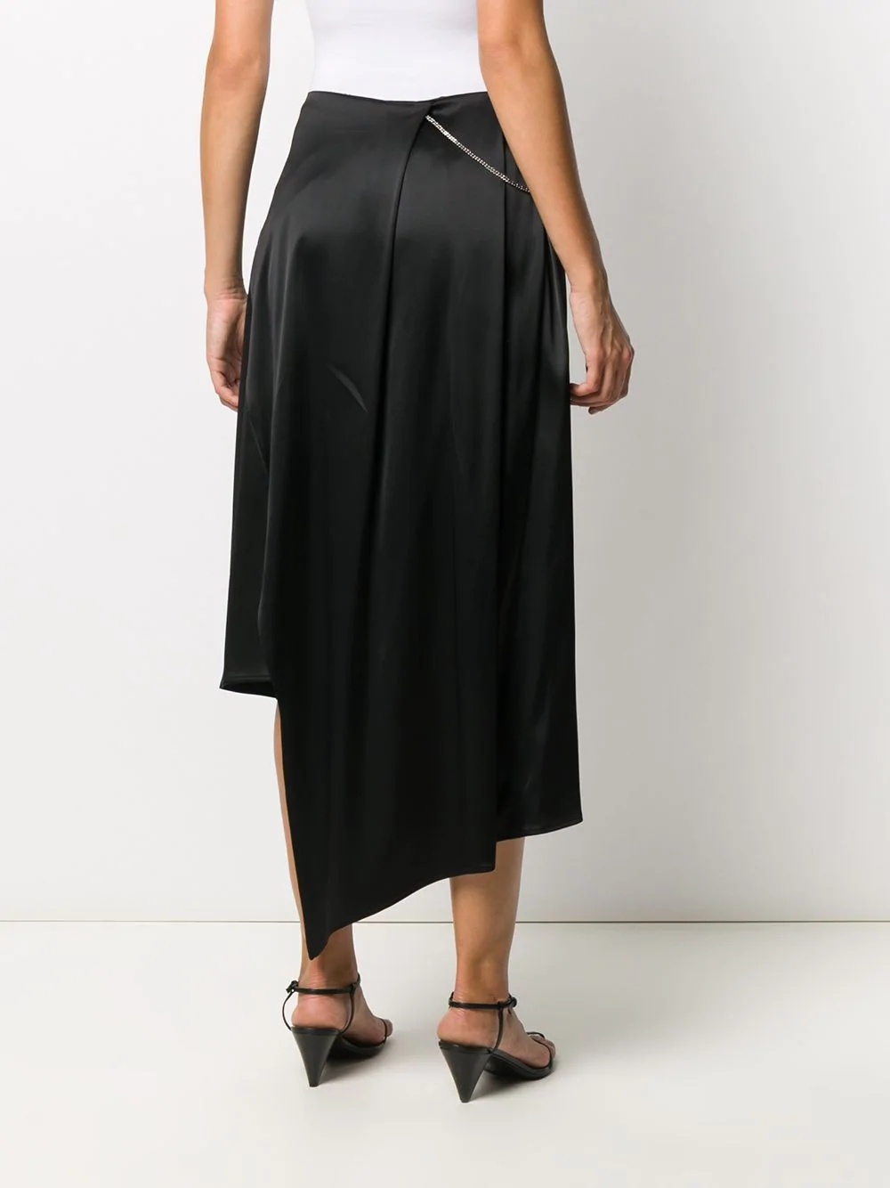 draped midi skirt - 4