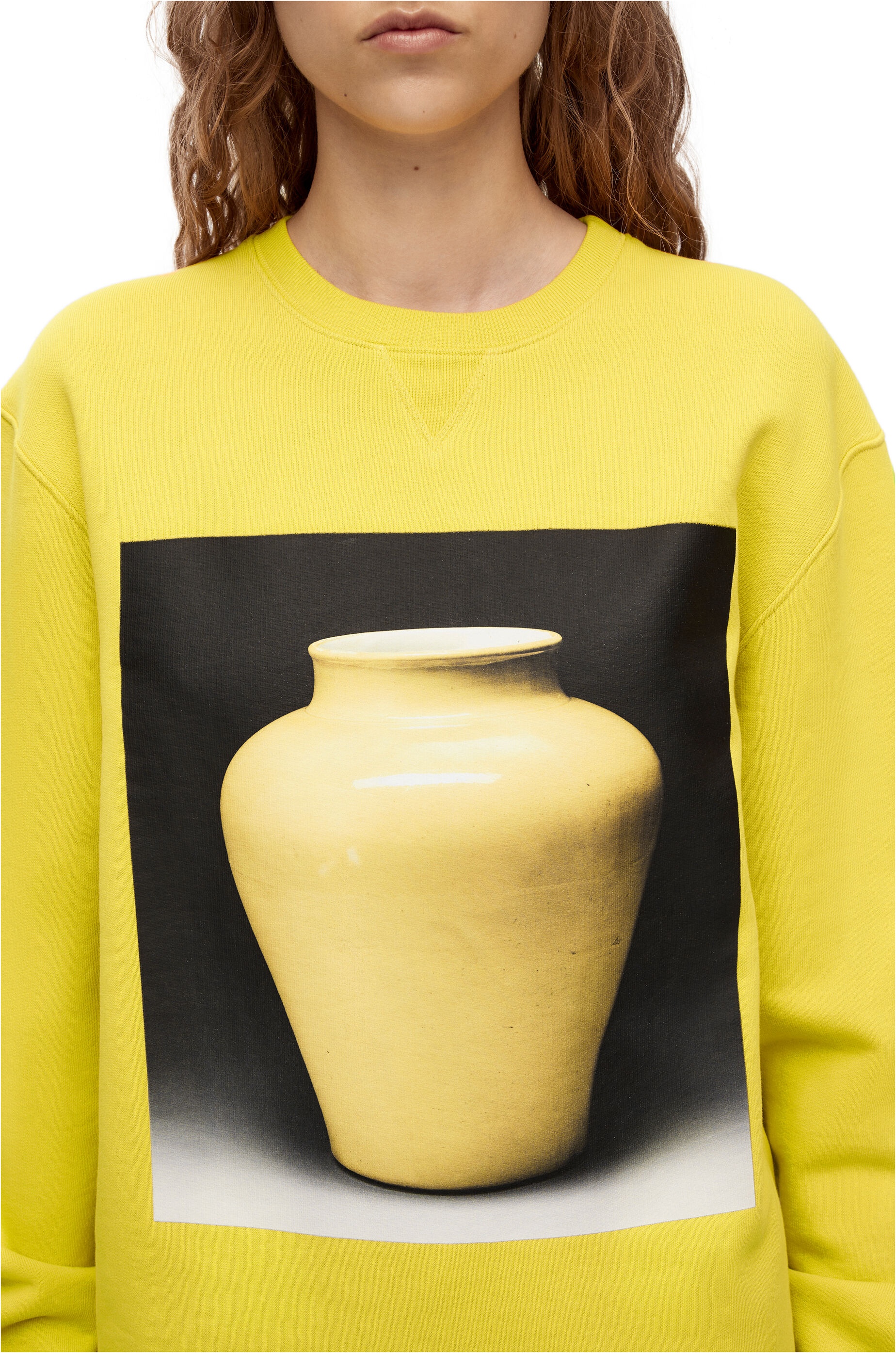 Ceramic print sweatshirt in cotton - 4