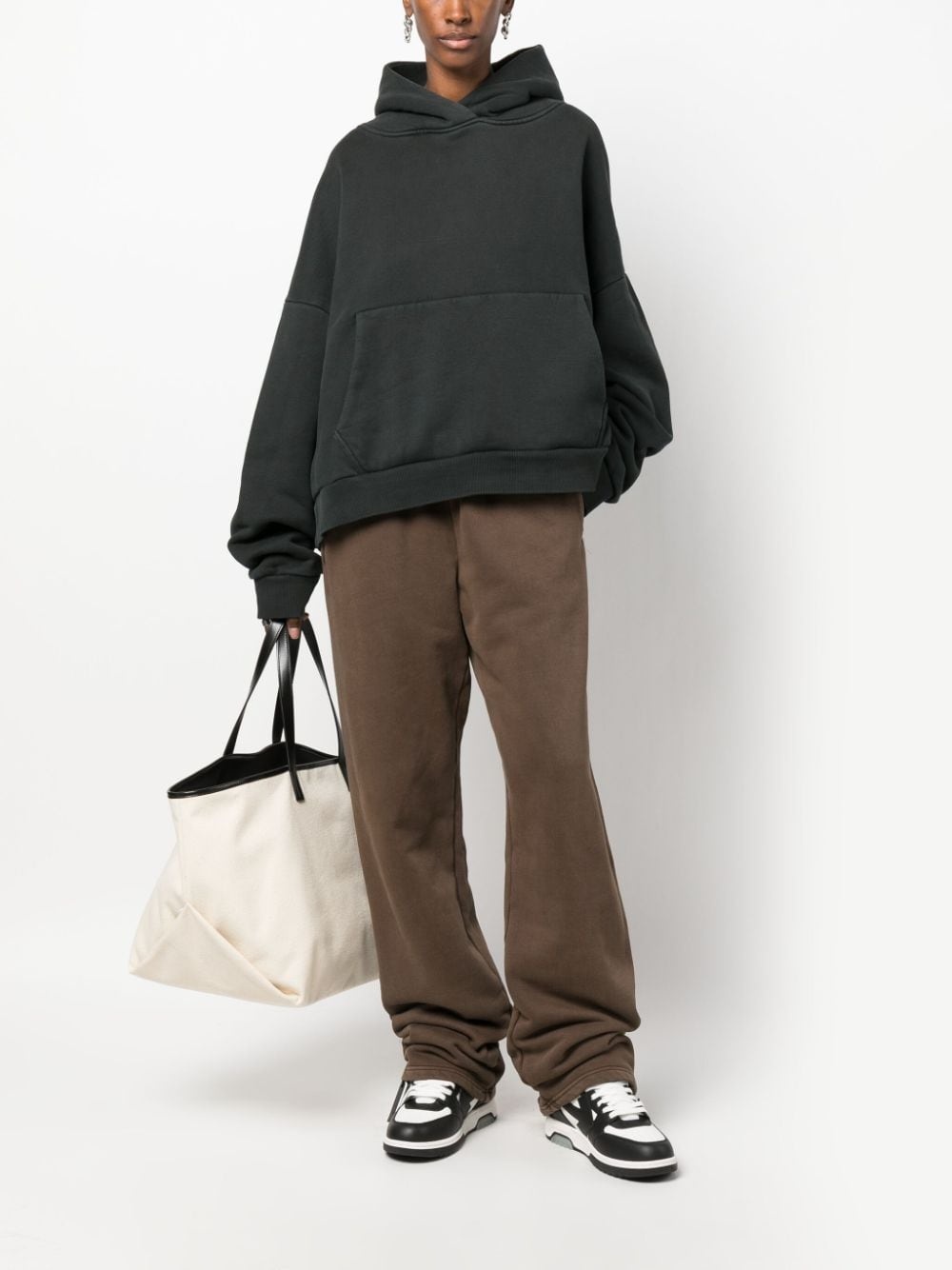 washed organic cotton track pants - 2