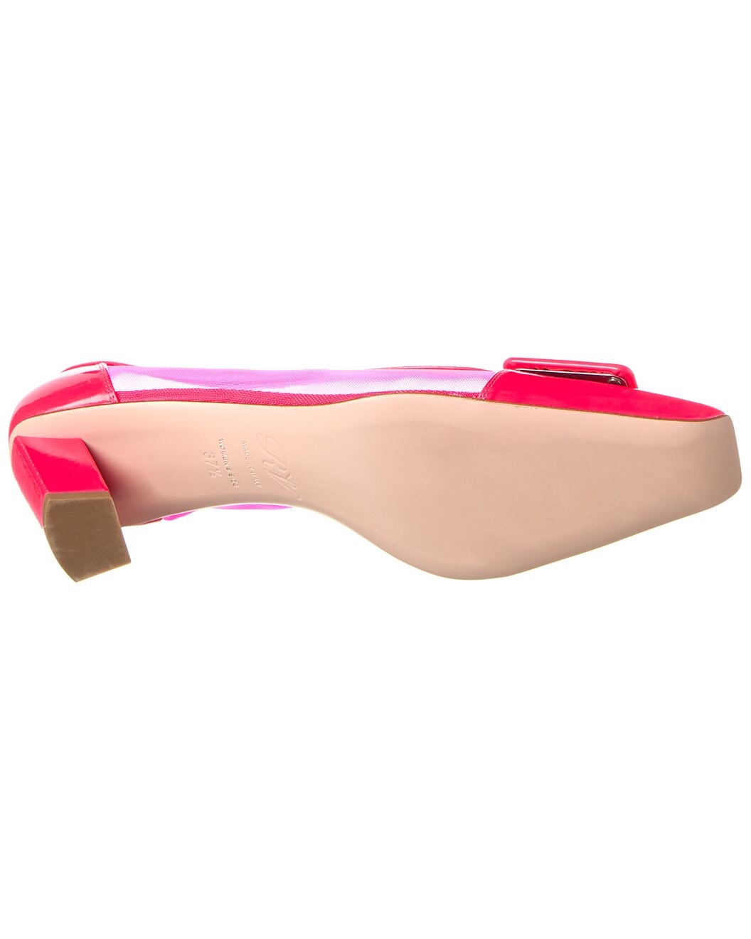 Roger Vivier Mesh & Leather Pump - 4