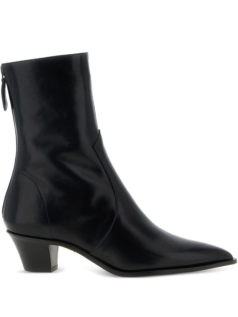 pointed-toe zip boots 1