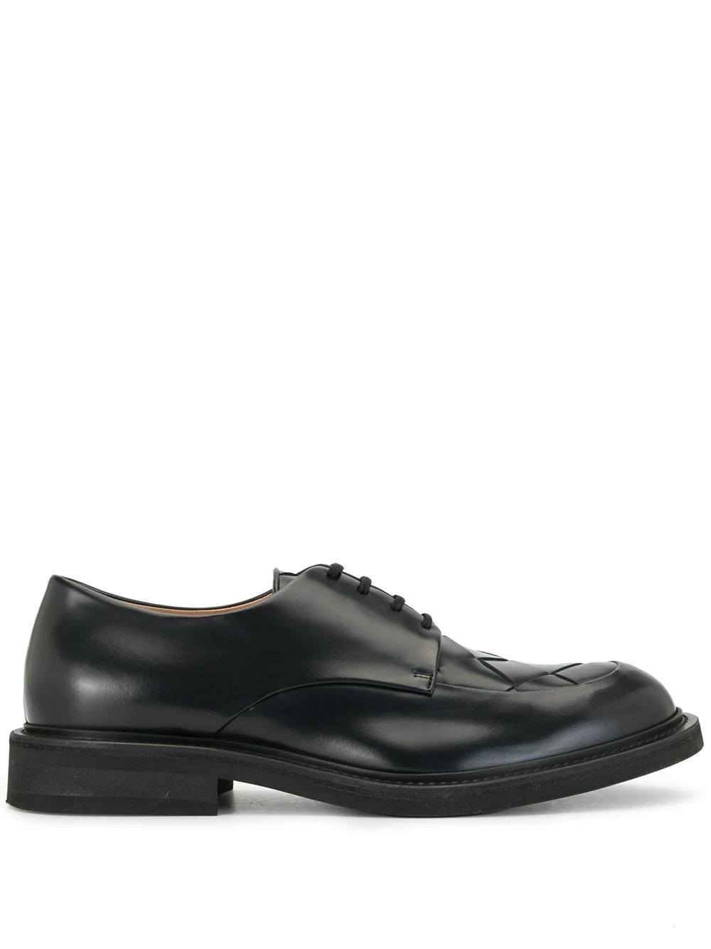 Intrecciato weave detailed Derby shoes - 1