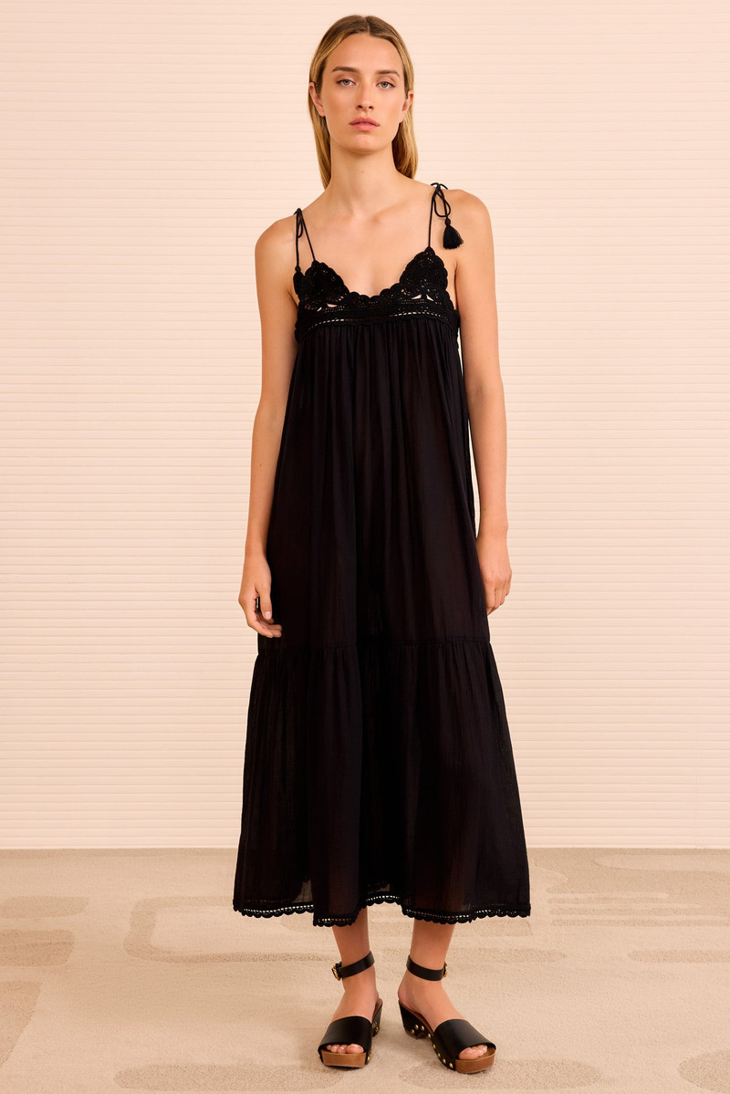 Linnea Coverup Dress with Crochet Detail 1
