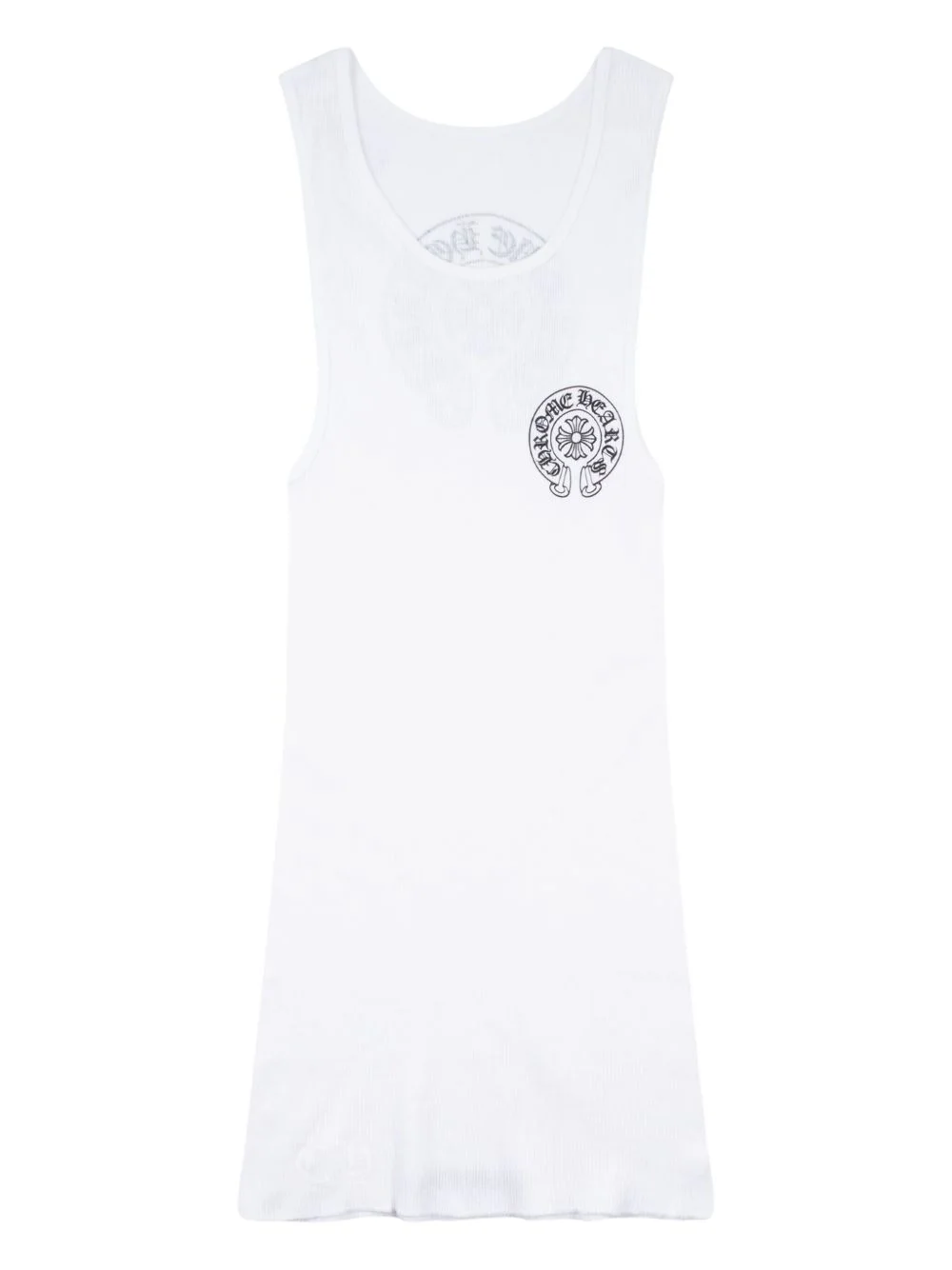 horseshoe-detail round-neck tank top - 1