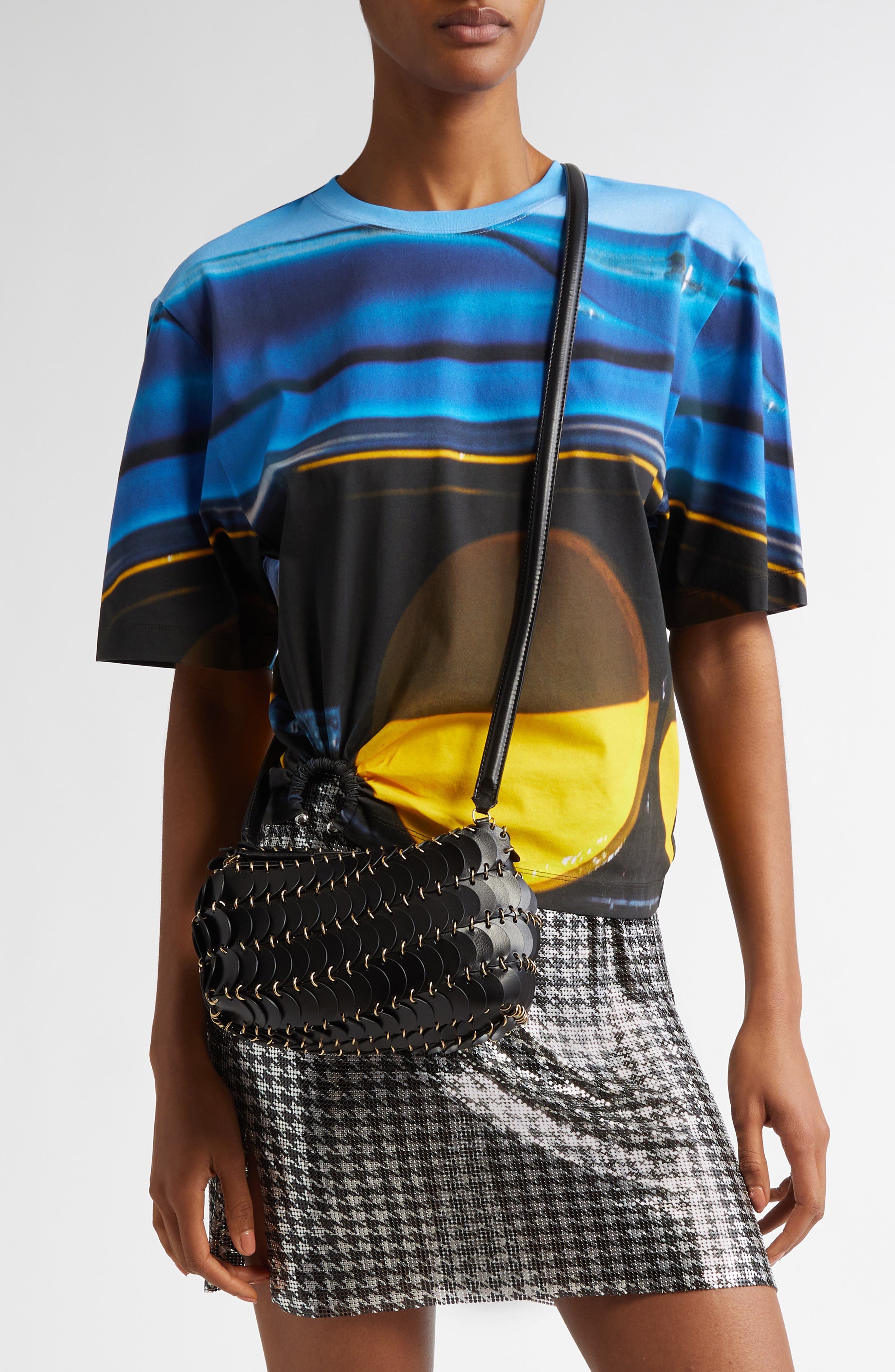 Rabanne Sac Leather Shoulder Bag in Black at Nordstrom - 2